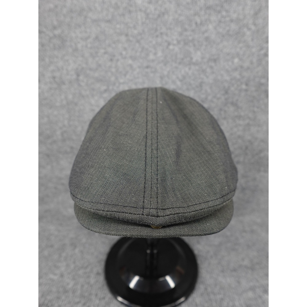 Rivington & Mott Flat Cap Mens L/XL Grey Herringbone Ivy Newsboy Hat